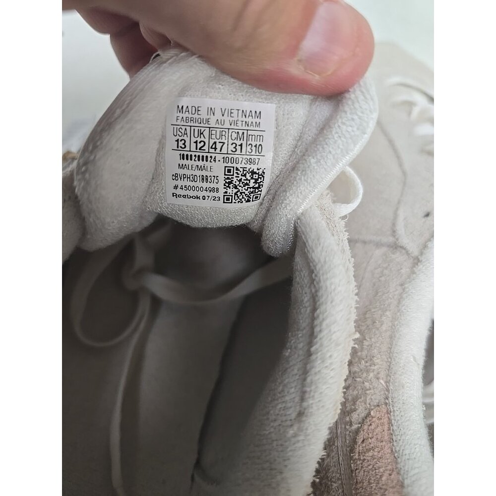 Reebok Men's Classic Club C 85 Athletic Shoe Tan White Size 13M - Picture 4 of 7